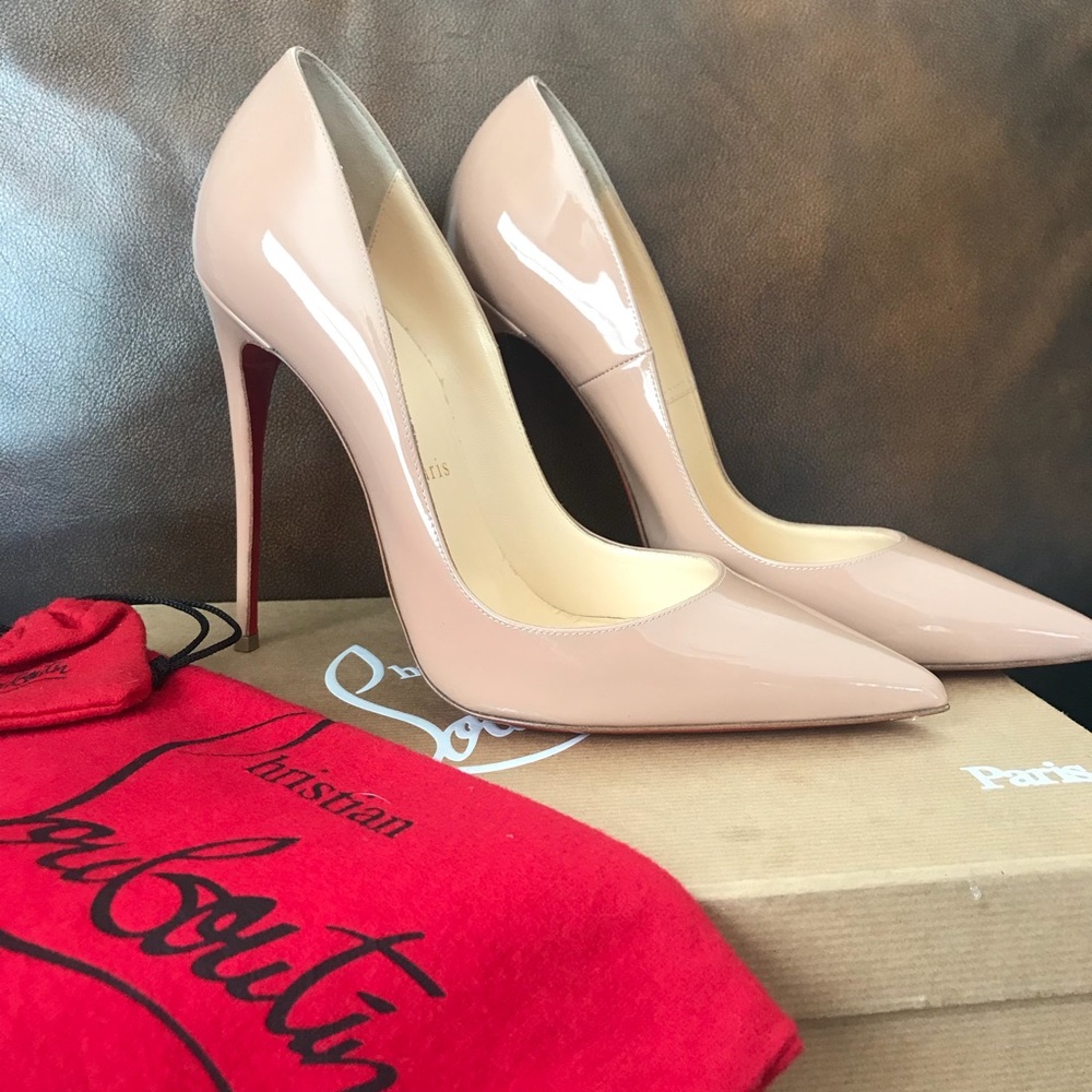 Christian Louboutin So Kate patent nude - Picture 8 of 8